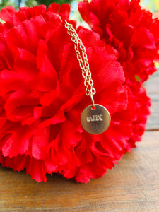 Gold LPC Letter Necklace